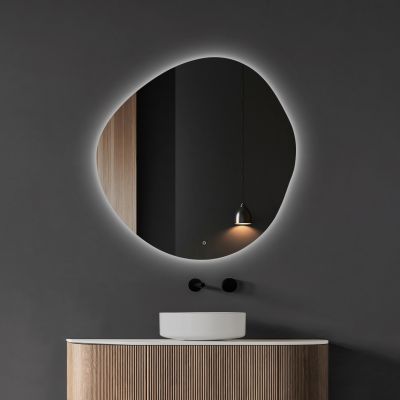 Ars Longa Roca lustro 80x80 cm z oświetleniem LED-ROCA80