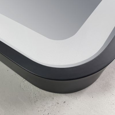 Ars Longa Verso lustro 60x80 cm prostokątne z oświetleniem czarne LED-VERSO6080-C