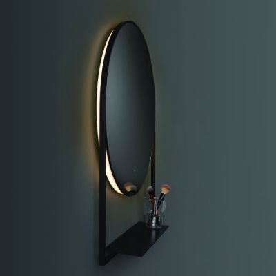 Ars Longa Zenith lustro 70x90 cm z oświetleniem czarne LED-ZENITH7090-C