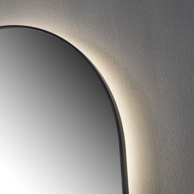 Ars Longa Zenith lustro 70x90 cm z oświetleniem czarne LED-ZENITH7090-C