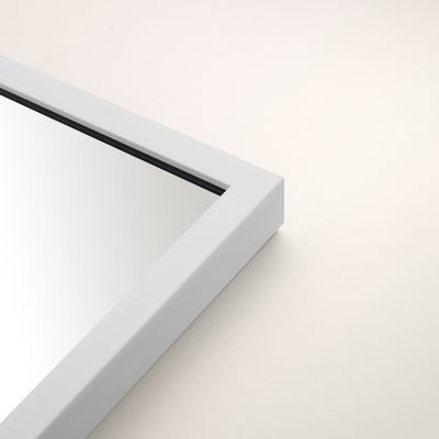 Ars Longa Linea lustro 53x43 cm prostokątne białe LINEA4050-B