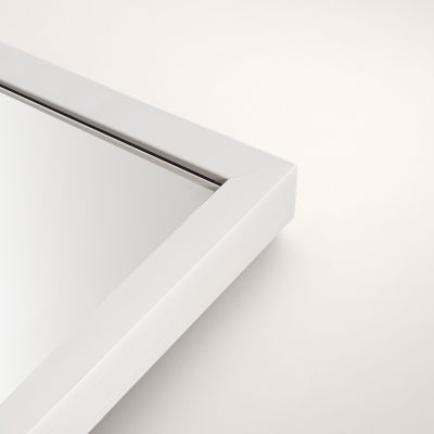 Ars Longa Linea lustro 103x53 cm prostokątne białe LINEA50100-BS