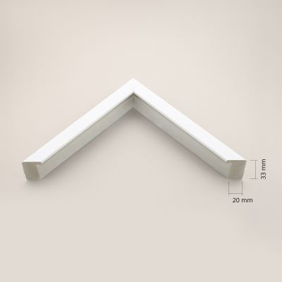 Ars Longa Linea lustro 103x53 cm prostokątne białe LINEA50100-BS