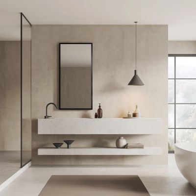 Ars Longa Linea lustro 73x73 cm kwadratowe czarne LINEA7070-C