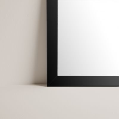 Ars Longa Linea lustro 73x73 cm kwadratowe czarne LINEA7070-C