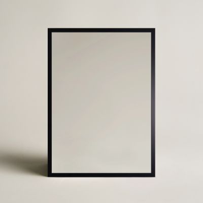 Ars Longa Linea lustro 73x73 cm kwadratowe czarne LINEA7070-C