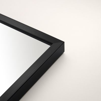 Ars Longa Linea lustro 53x43 cm prostokątne czarne LINEA4050-CS