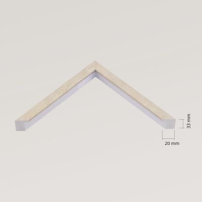 Ars Longa Linea lustro 123x63 cm prostokątne dąb LINEA60120-D