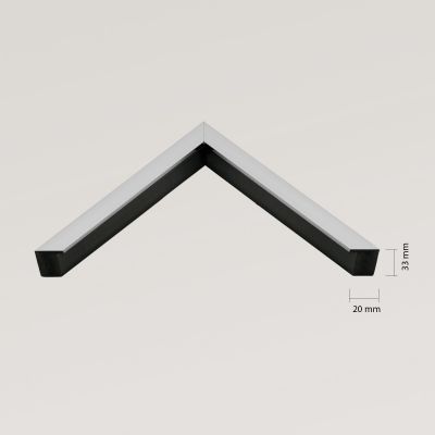 Ars Longa Linea lustro 73x73 cm kwadratowe nikiel LINEA7070-N