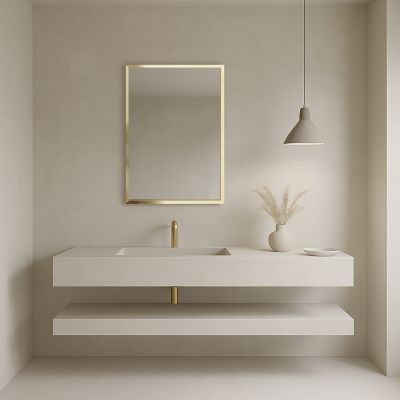 Ars Longa Linea lustro 73x73 cm kwadratowe złote LINEA7070-ZS
