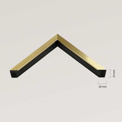 Ars Longa Linea lustro 73x73 cm kwadratowe złote LINEA7070-ZS