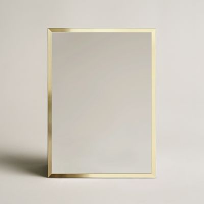 Ars Longa Linea lustro 73x73 cm kwadratowe złote LINEA7070-ZS