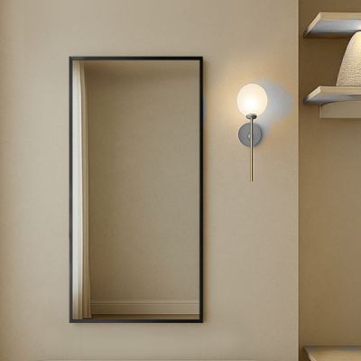 Ars Longa Linea lustro 173x63 cm prostokątne czarne LINEA60170-CS