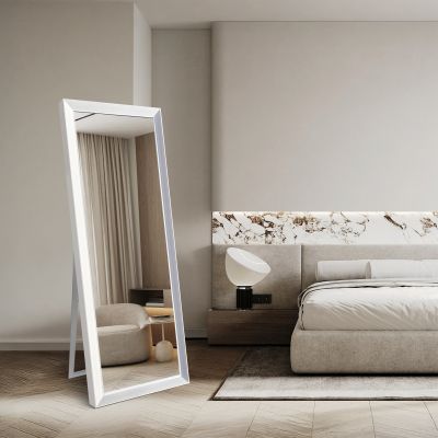 Ars Longa Alpi lustro stojące 58,8x168,8 cm prostokątne białe LS-ALPI50160-B