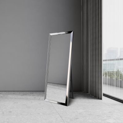 Ars Longa Alpi lustro stojące 58,8x168,8 cm prostokątne nikiel LS-ALPI50160-N