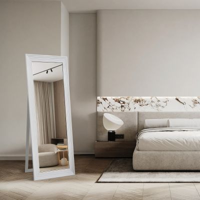 Ars Longa Malaga lustro stojące 64,6x174,6 cm prostokątne białe LS-MALAGA50160-B