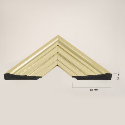 Ars Longa Malaga lustro stojące 64,6x174,6 cm prostokątne złote LS-MALAGA50160-Z