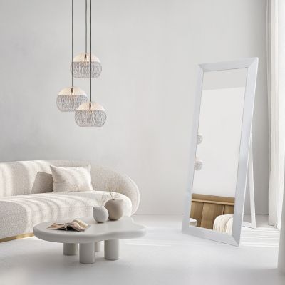 Ars Longa Milano lustro stojące 64,6x174,6 cm prostokątne białe LS-MILANO50160-B