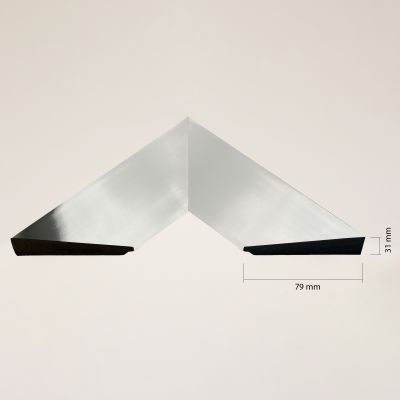 Ars Longa Milano lustro stojące 64,6x174,6 cm prostokątne nikiel LS-MILANO50160-N