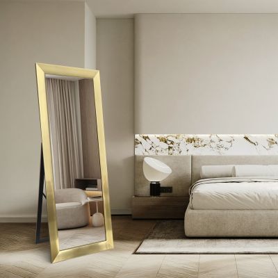 Ars Longa Milano lustro stojące 64,6x174,6 cm prostokątne złoto szczotkowane LS-MILANO50160-ZS