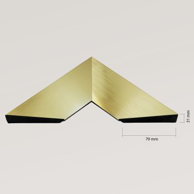 Ars Longa Milano lustro stojące 64,6x174,6 cm prostokątne złoto szczotkowane LS-MILANO50160-ZS