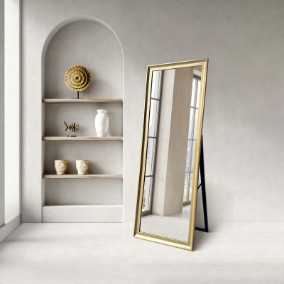 Ars Longa Oslo lustro stojące 40,4x160,4 cm prostokątne złote LS-OLSO32152-Z