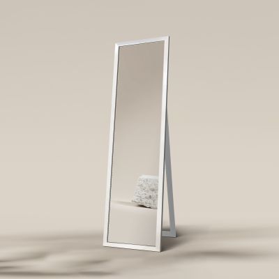 Ars Longa Slim lustro stojące 39,8x159,8 cm prostokątne biały połysk LS-SLIM32152-B