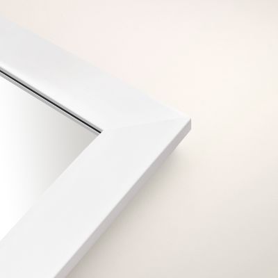 Ars Longa Slim lustro stojące 39,8x159,8 cm prostokątne białe szczotkowane LS-SLIM32152-BS
