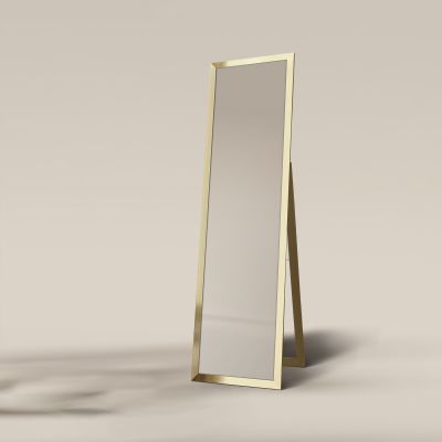 Ars Longa Slim lustro stojące 39,8x159,8 cm prostokątne złote szczotkowane LS-SLIM32152-ZS