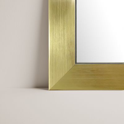 Ars Longa Slim lustro stojące 39,8x159,8 cm prostokątne złote szczotkowane LS-SLIM32152-ZS