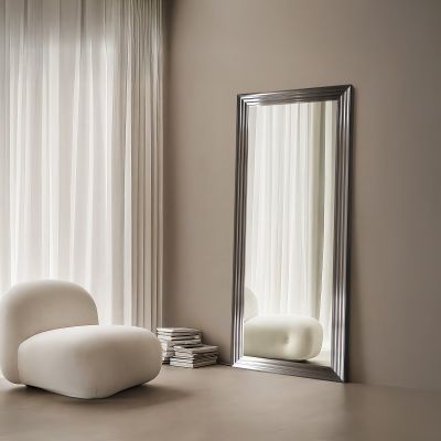 Ars Longa Malaga lustro 84,6x64,6 cm prostokątne nikiel MALAGA5070-N