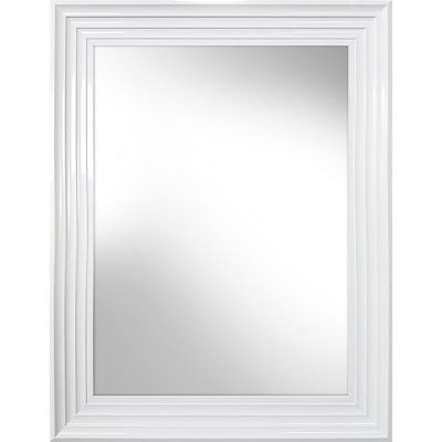 Ars Longa Malaga lustro 134x74 cm prostokątne biały połysk MALAGA60120-B