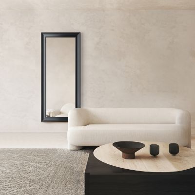 Ars Longa Monza lustro 58,4x68,4 cm prostokątne czarne Monza4050-C