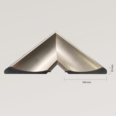 Ars Longa Monza lustro 58,4x68,4 cm prostokątne srebrne Monza4050-S