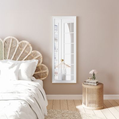 Ars Longa Oslo lustro 58,4x48,4 cm prostokątne białe OSLO4050-B