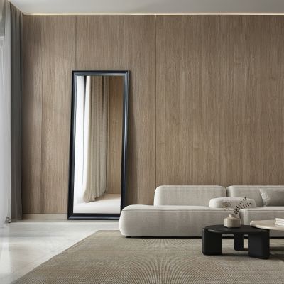 Ars Longa Oslo lustro 58,4x48,4 cm prostokątne czarne OSLO4050-C
