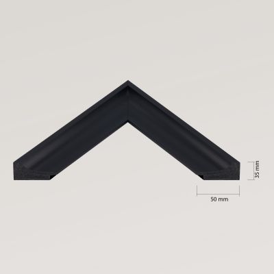Ars Longa Oslo lustro 58,4x48,4 cm prostokątne czarne OSLO4050-C