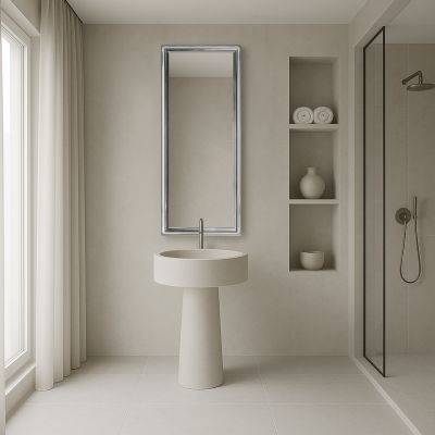 Ars Longa Oslo lustro 58,4x48,4 cm prostokątne nikiel OSLO4050-N