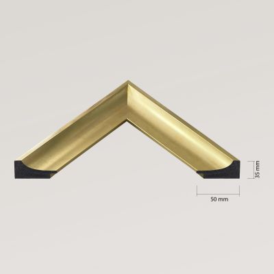 Ars Longa Oslo lustro 58,4x48,4 cm prostokątne złote OSLO4050-Z
