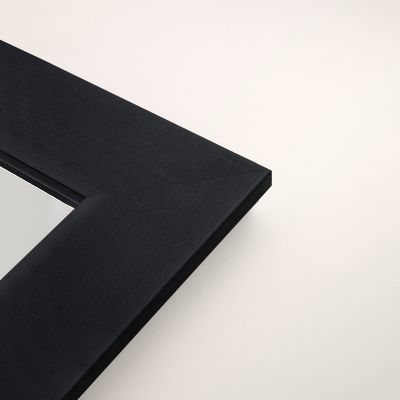 Ars Longa Plato lustro 117,4x67,4 cm prostokątne czarne PLATO50100-C