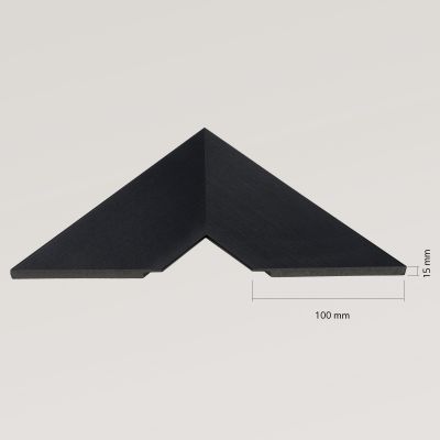 Ars Longa Plato lustro 117,4x67,4 cm prostokątne czarne PLATO50100-C