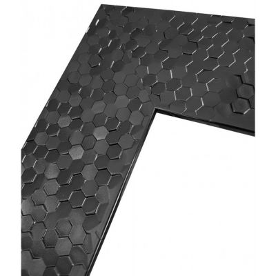 Ars Longa Rio lustro 62,2x112,2 cm prostokątne czarny RIO50100-C