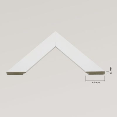 Ars Longa Slim lustro 57,8x47,8 cm prostokątne białe SLIM4050-B