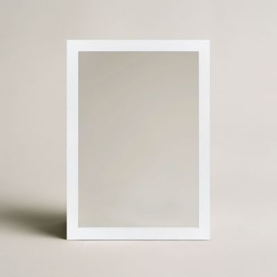 Ars Longa Slim lustro 57,8x47,8 cm prostokątne białe SLIM4050-BS