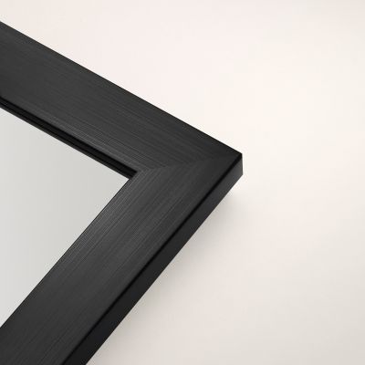 Ars Longa Slim lustro 57,8x47,8 cm prostokątne czarne szczotkowane SLIM4050-CS