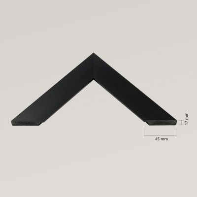 Ars Longa Slim lustro 57,8x47,8 cm prostokątne czarne szczotkowane SLIM4050-CS