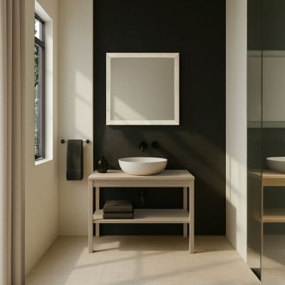 Ars Longa Slim lustro 57,8x47,8 cm prostokątne dąb SLIM4050-D