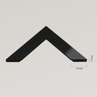 Ars Longa Slim lustro 107,8x57,8 cm prostokątne czarne SLIM50100-C