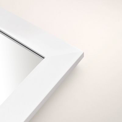 Ars Longa Slim lustro 77,8x57,8 cm prostokątne białe matowe SLIM5070-BS