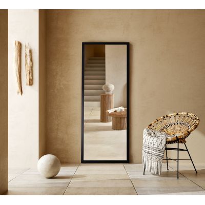 Ars Longa Slim lustro 77,8x57,8 cm prostokątne czarne SLIM5070-C